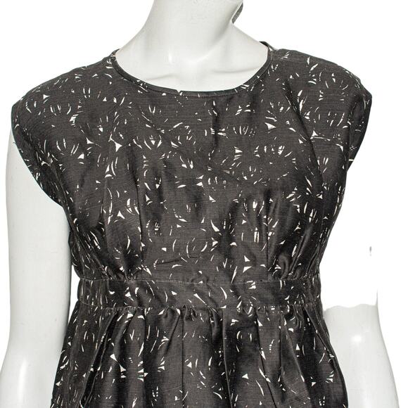 ISABEL MARANT UDNY Blouse Black Drawstring Waist Wool Blend Size 1 - Picture 11 of 11